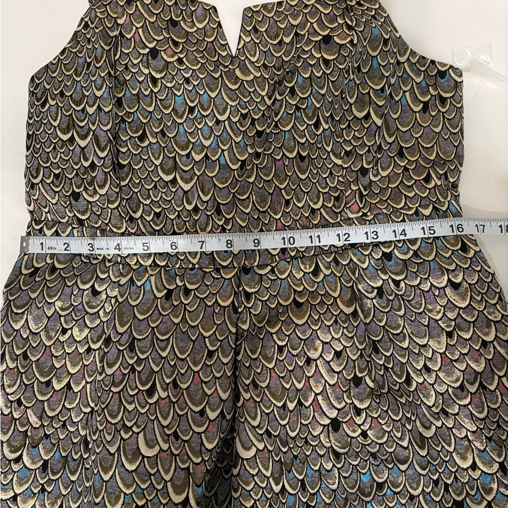 Modcloth Multicolor Scallop Mini Dress New with Tags Size 12 - Picture 8 of 13